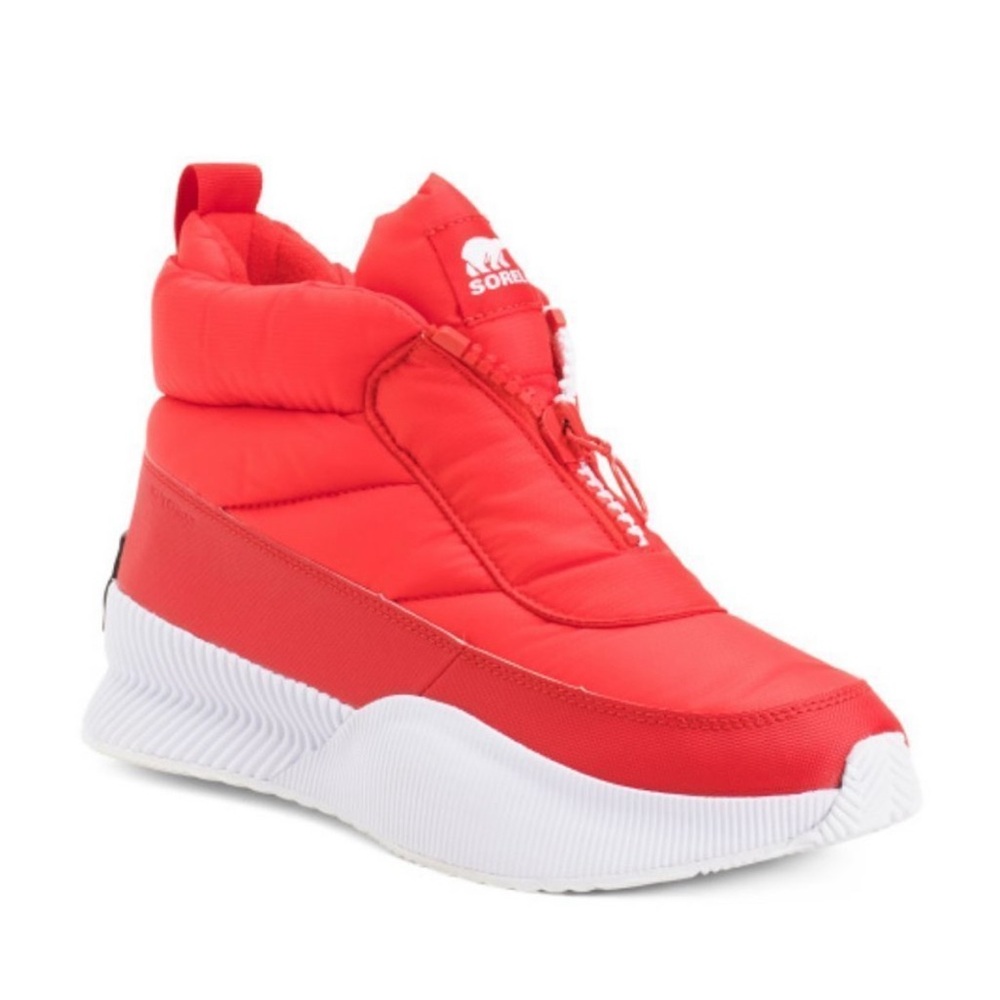 Sorel Ladies US 9 Out N About Ill Puff Zip Ankle Boot Sneaker
Waterproof | RED